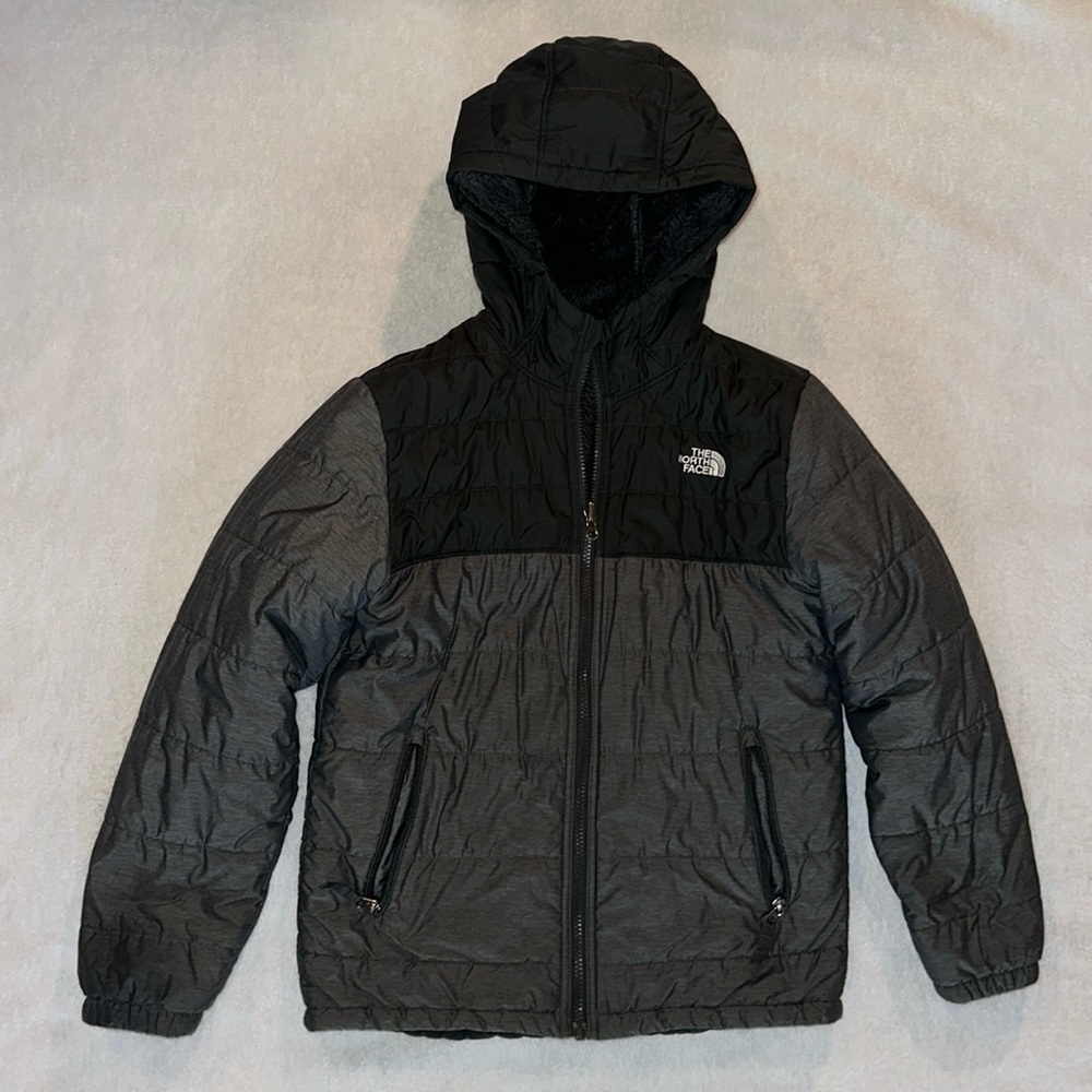 Kids North Face reversible winter coat